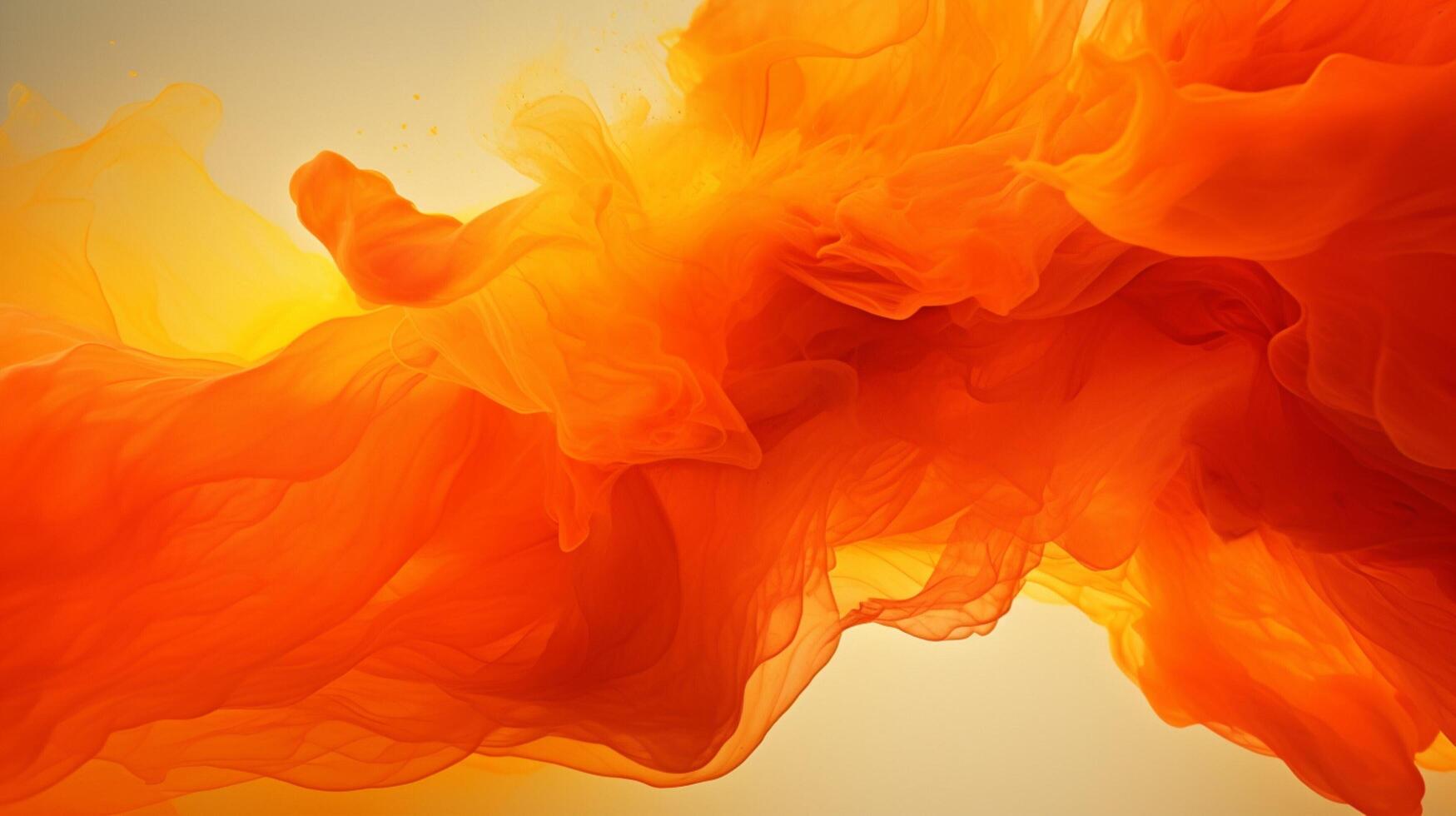 AI generated Orange color splash background photo