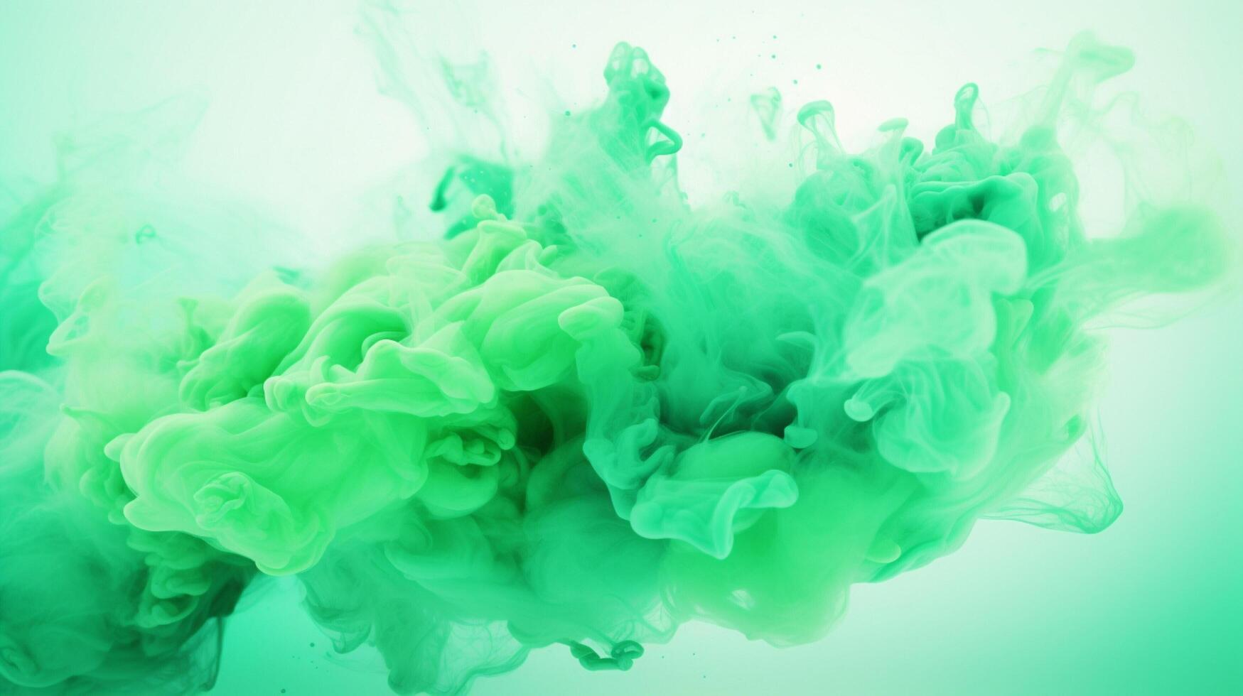 AI generated Mint color splash background photo