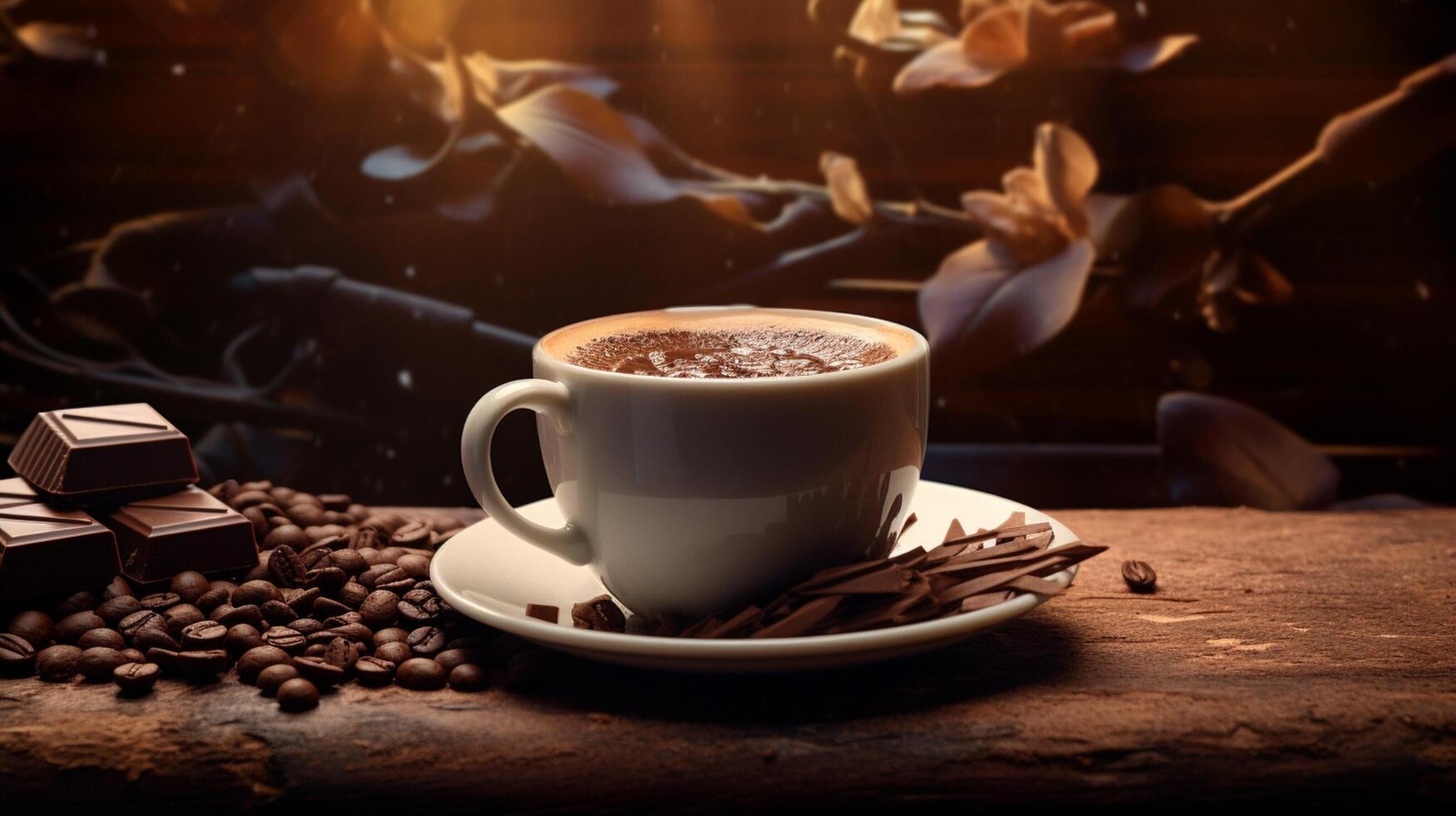 AI generated Mocha background photo