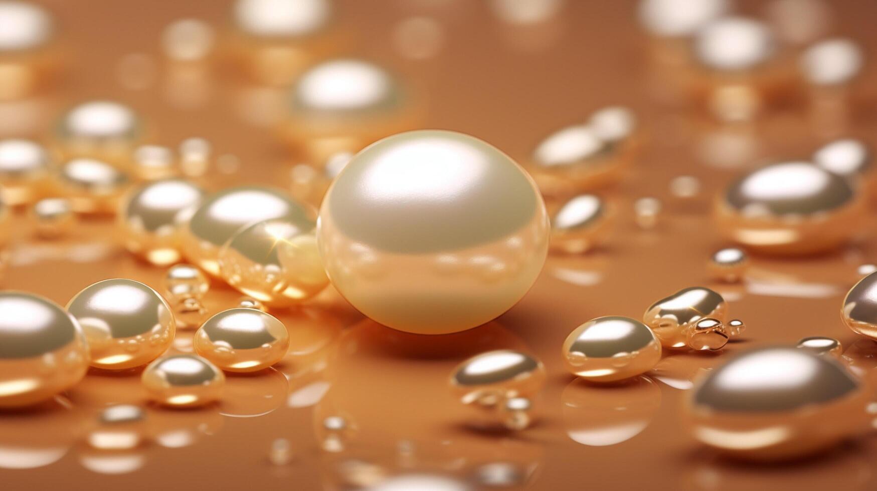 AI generated Pearl hard background photo