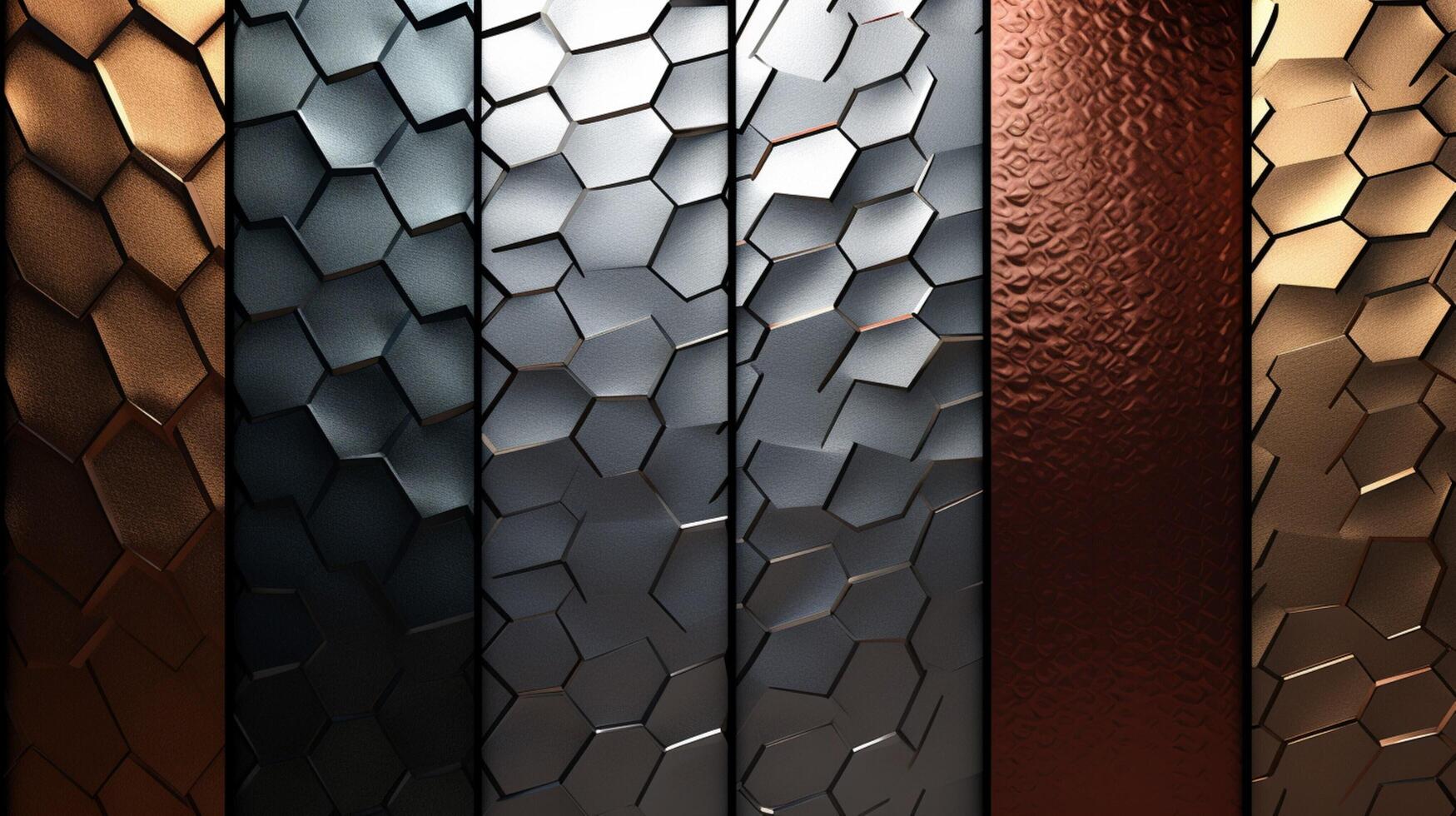 AI generated Metal Textures high quality background photo