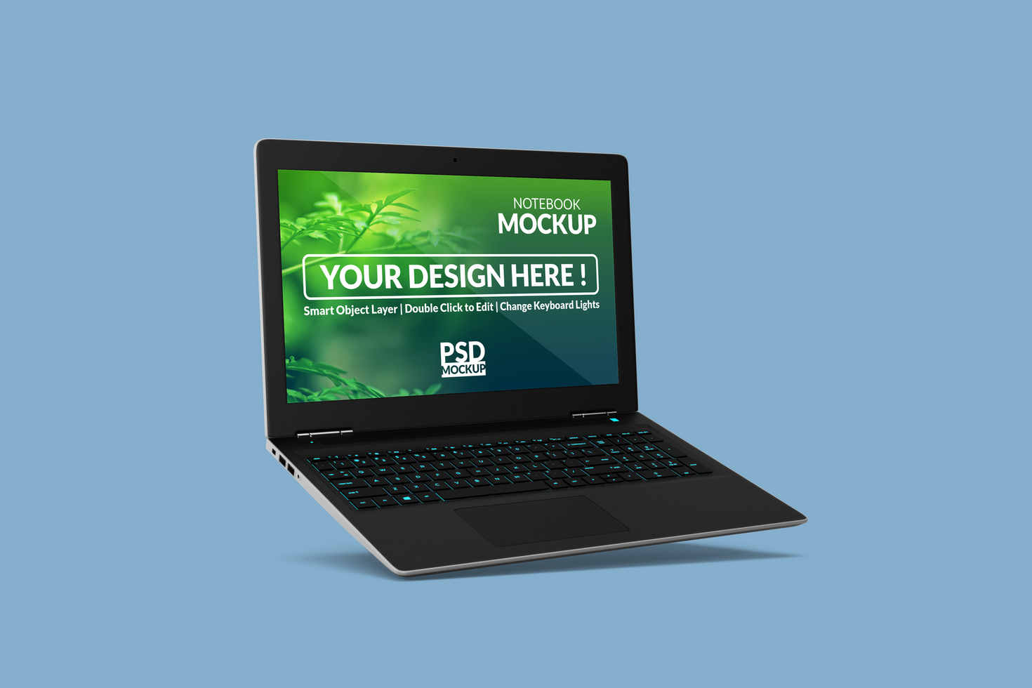 Notebook digital device mockup design psd