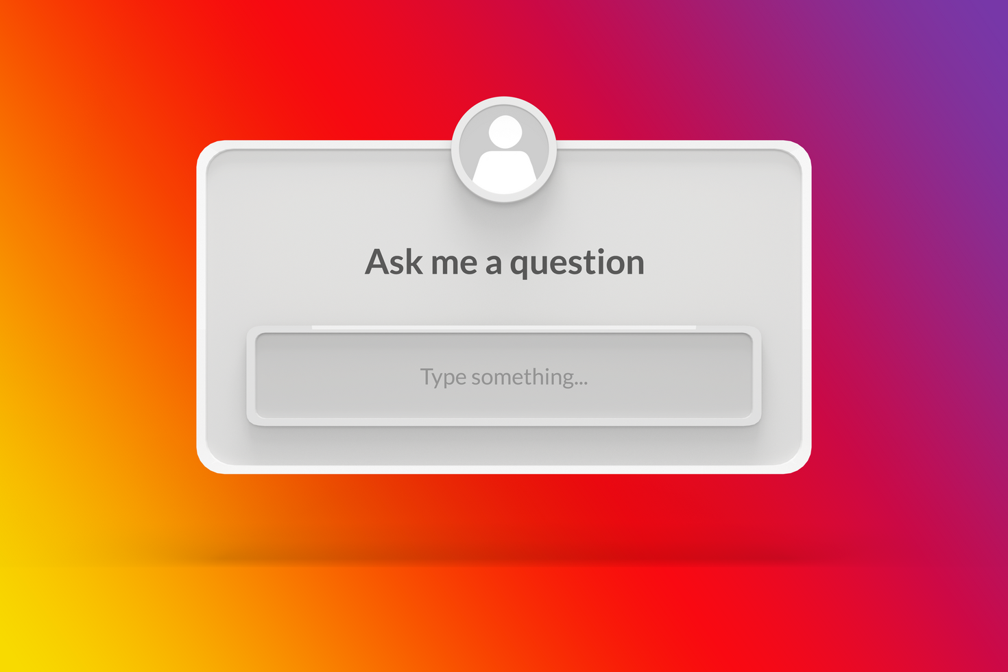 Instagram social media story option mockup interface 3d render psd