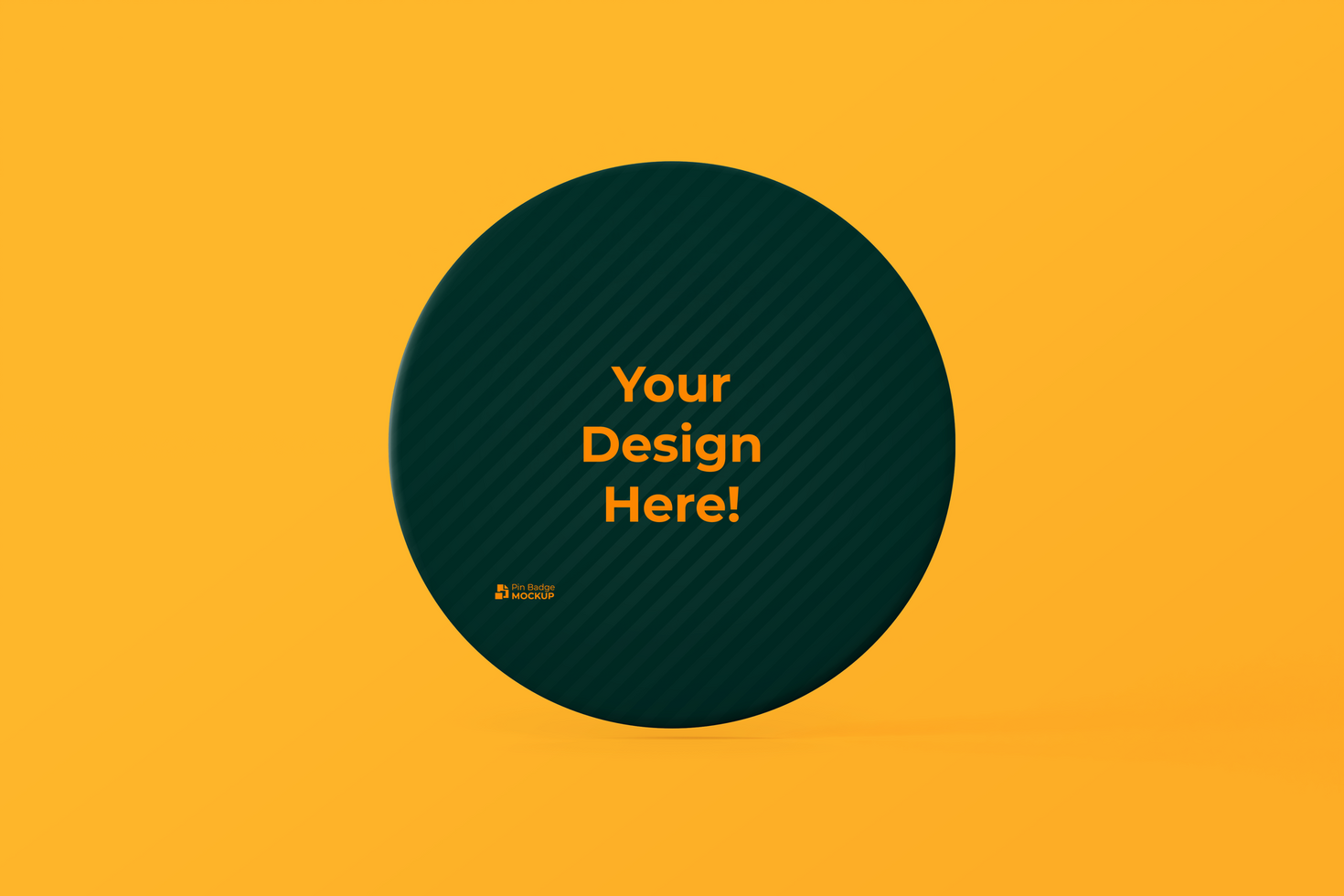 Pin badge mockup psd