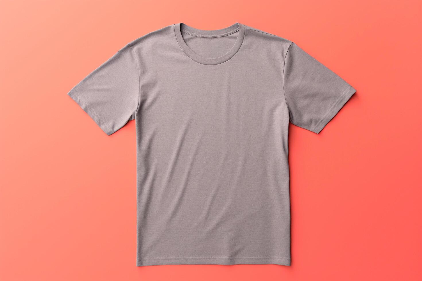 AI generated Classic Crewneck T-shirt mockup with model 49 photo
