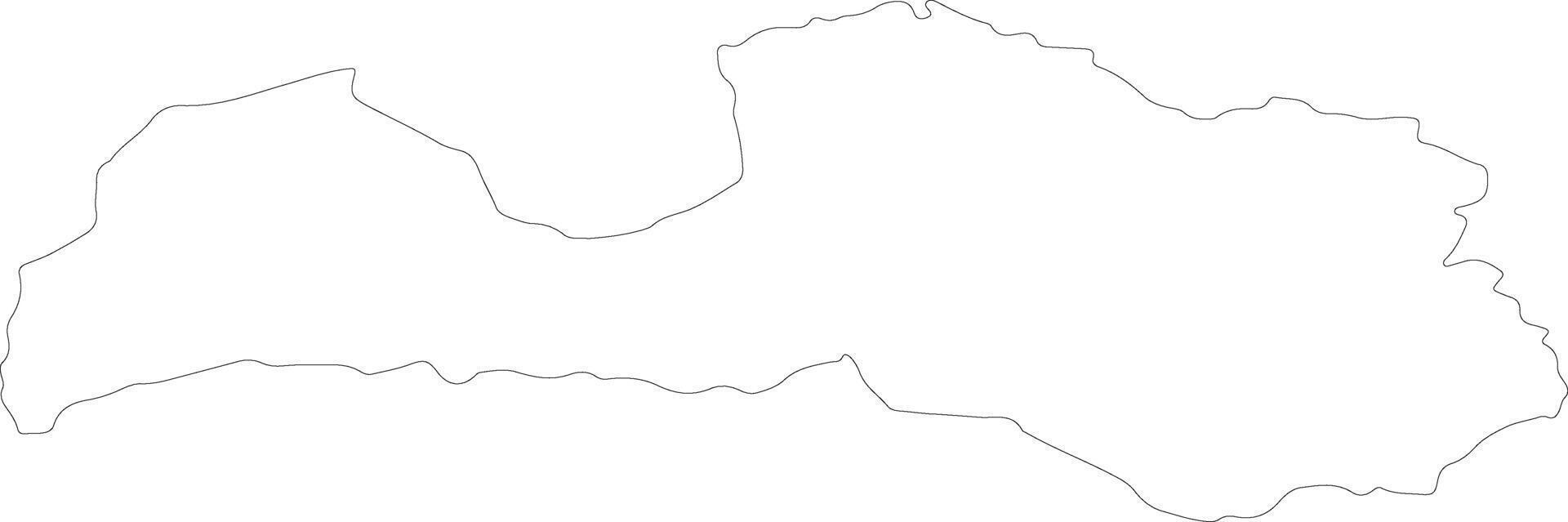 Latvia outline map vector