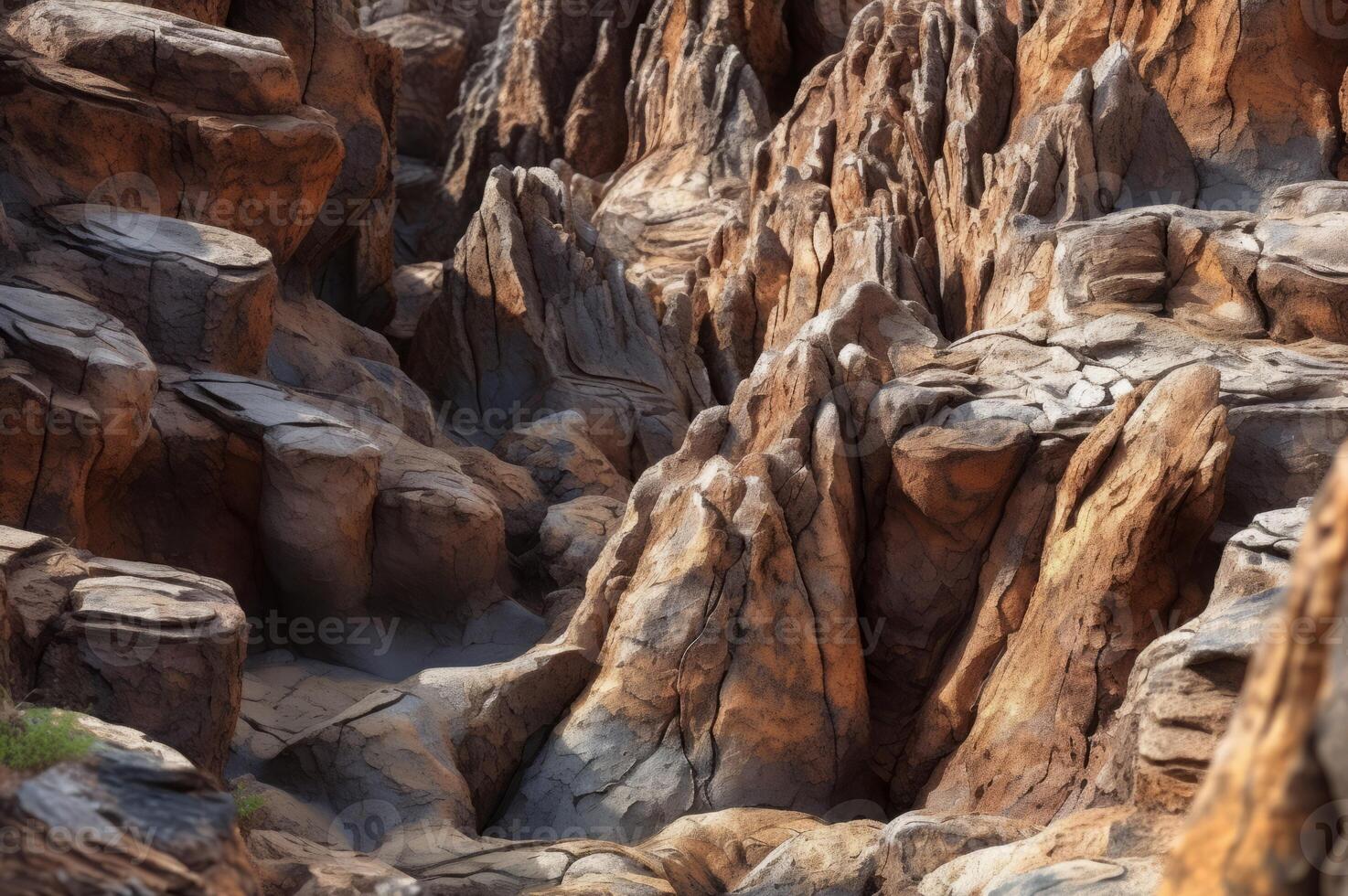 AI generated Rock geological formations wonder landscape. Generate ai photo