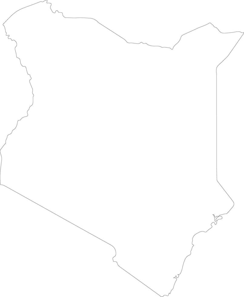 Kenya outline map vector