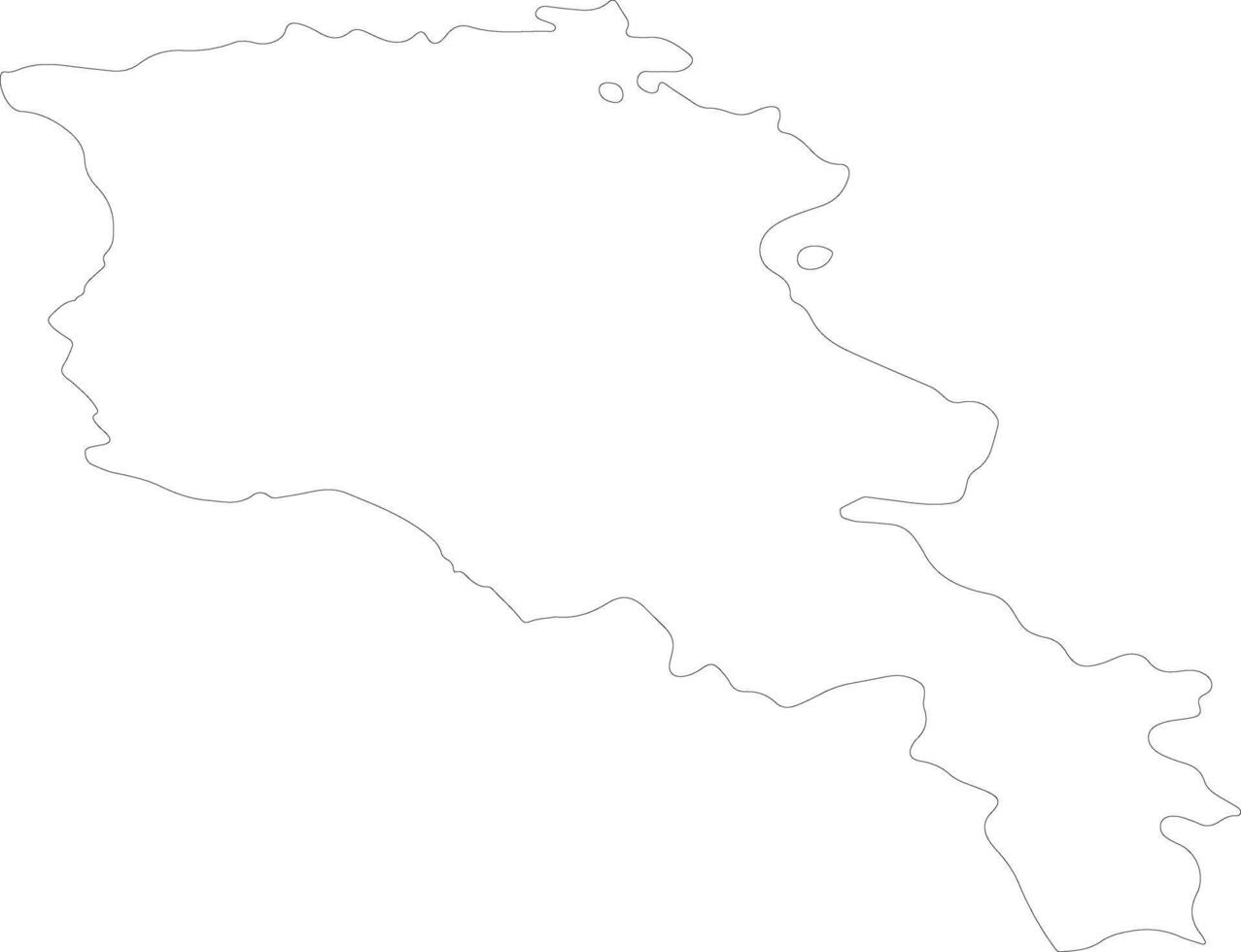 Armenia outline map vector
