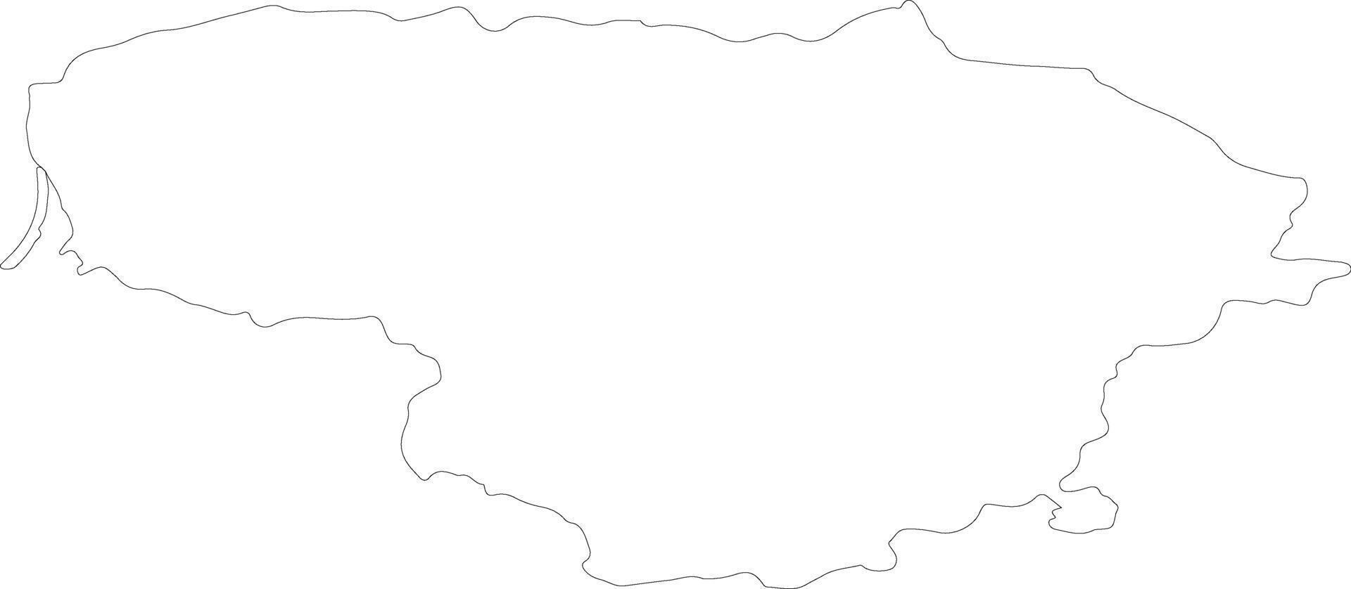 Lithuania outline map vector