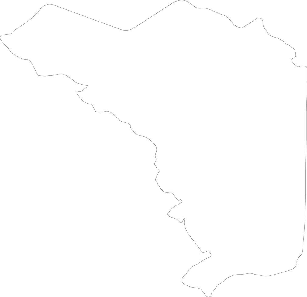 Alajuela Costa Rica outline map vector