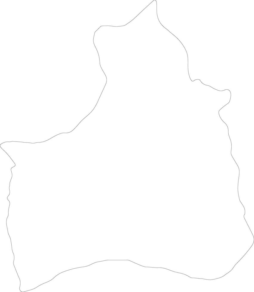 Arica y Parinacota Chile outline map vector