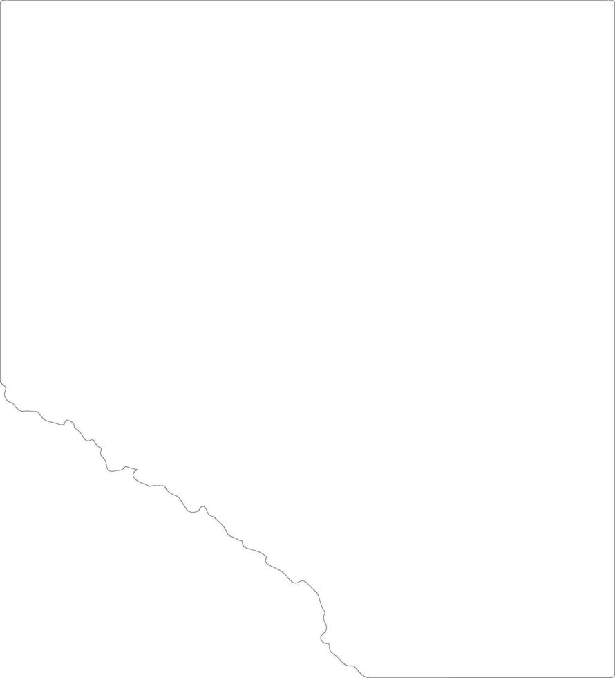 Alberta Canadá contorno mapa vector