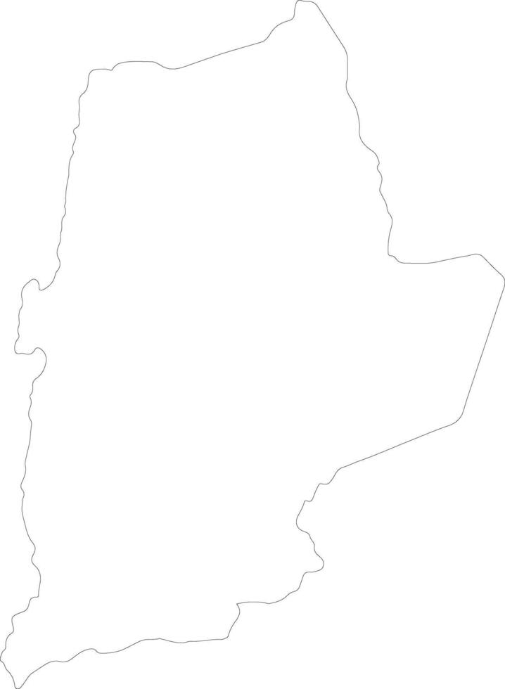 Antofagasta Chile outline map vector