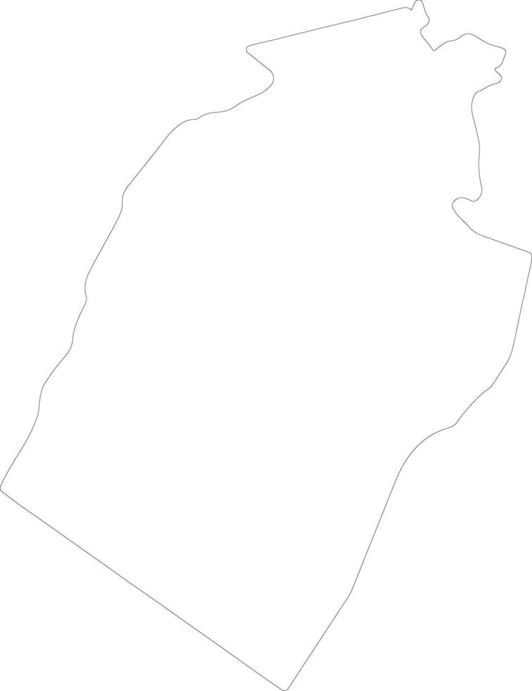 an-najaf Irak contorno mapa vector