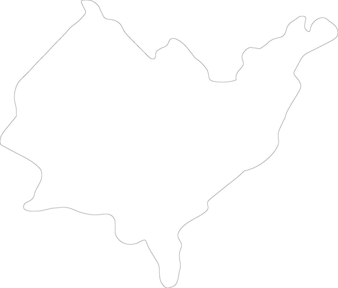 Azuay Ecuador outline map vector