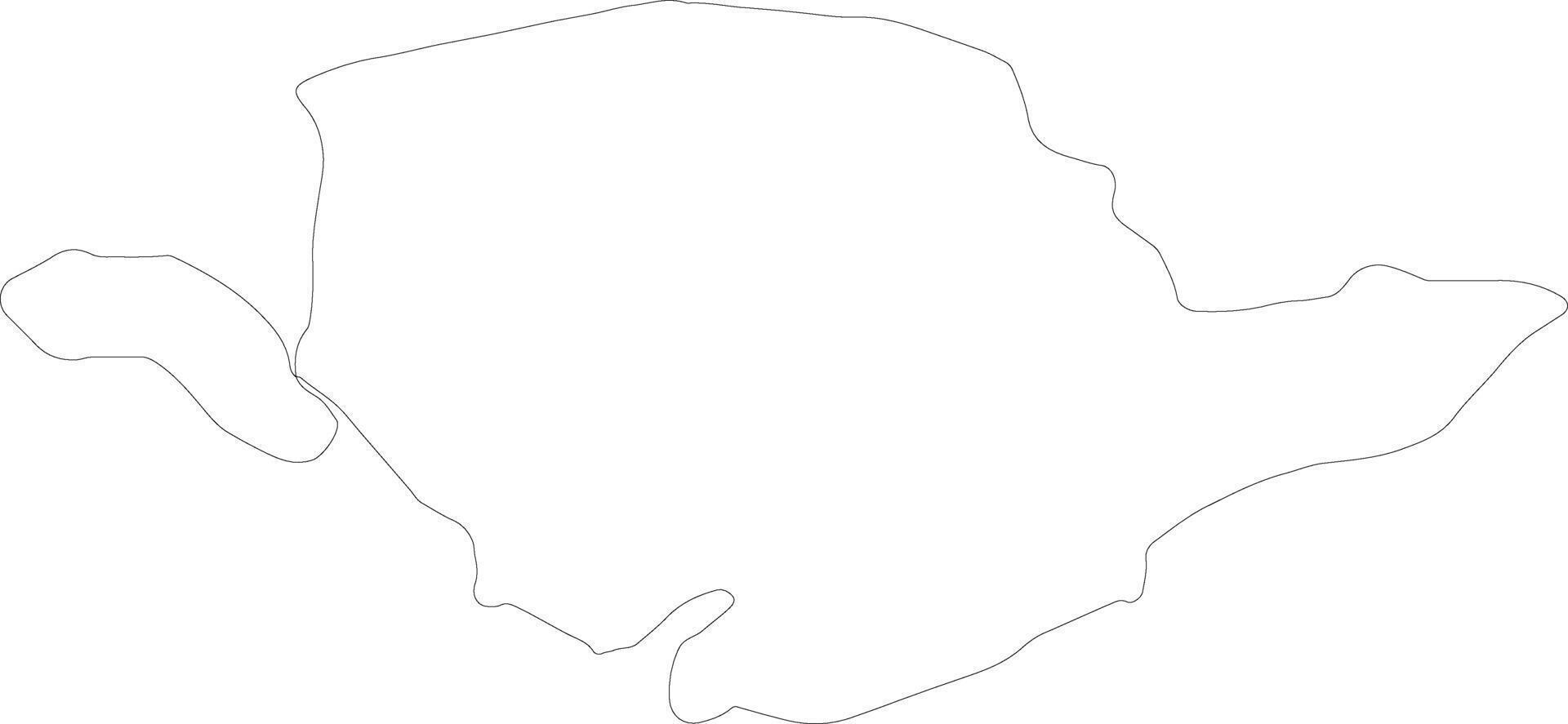 Anglesey United Kingdom outline map vector
