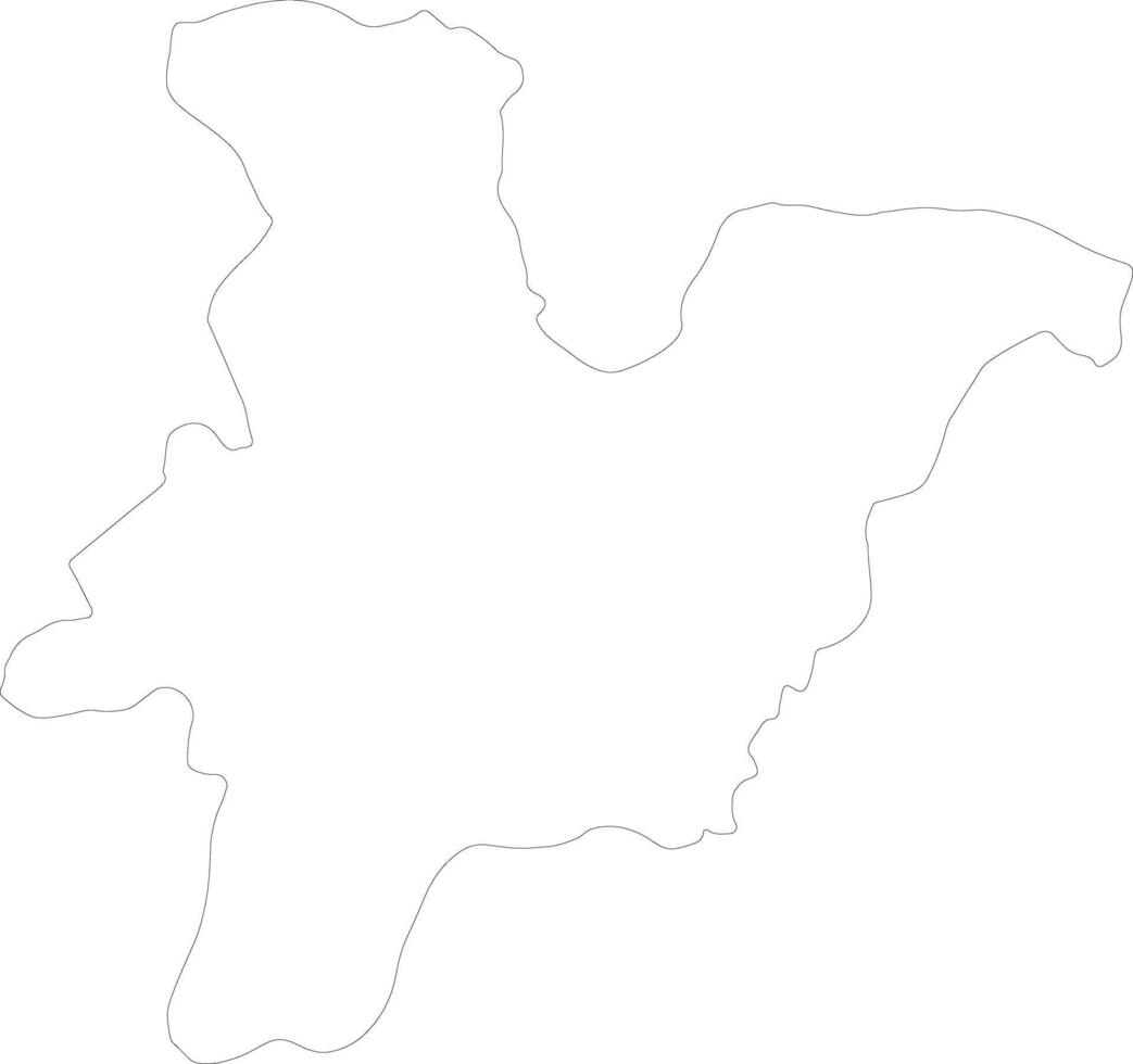 Banwa Burkina Faso outline map vector