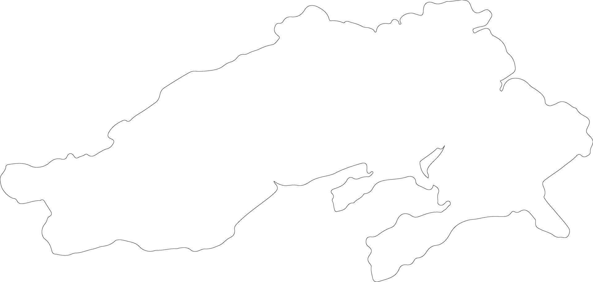 Arunachal Pradesh India outline map vector