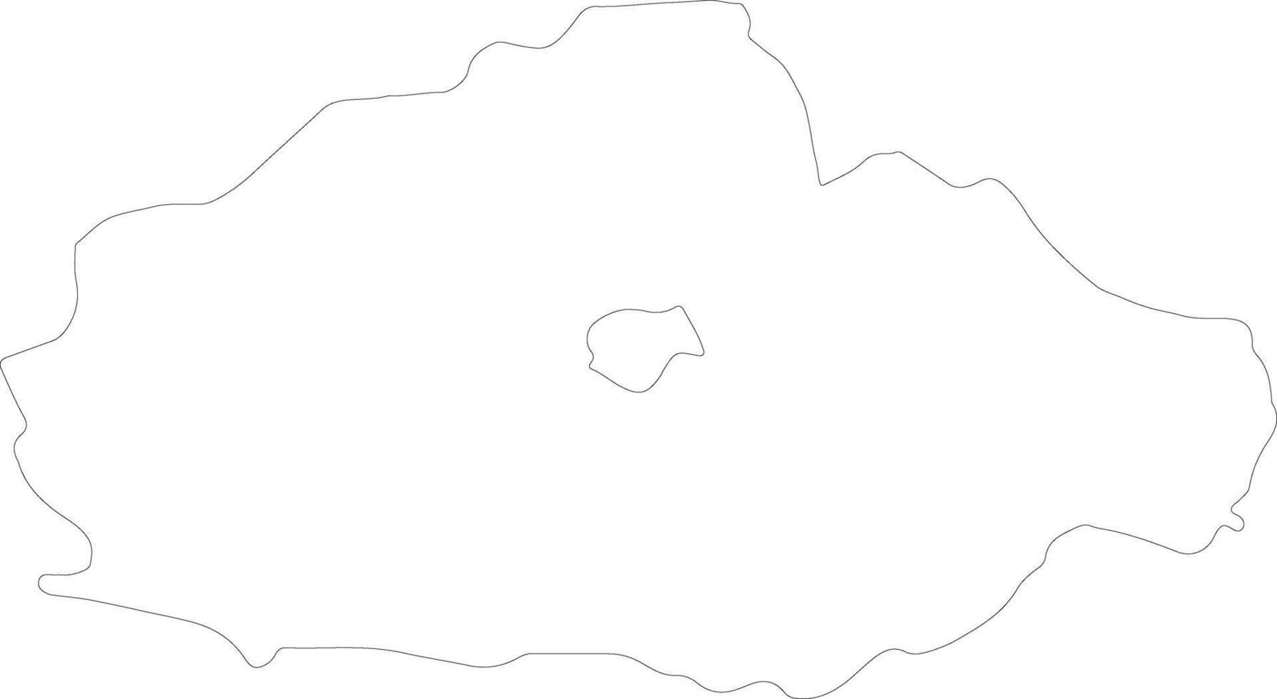 Baranya Hungary outline map vector
