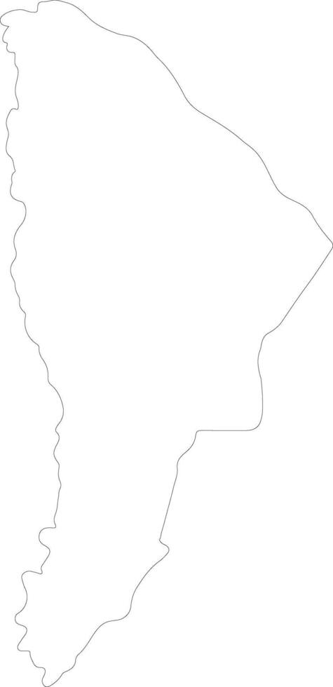 Afar Ethiopia outline map vector