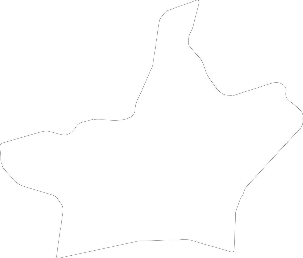ladrido y Dagenham unido Reino contorno mapa vector