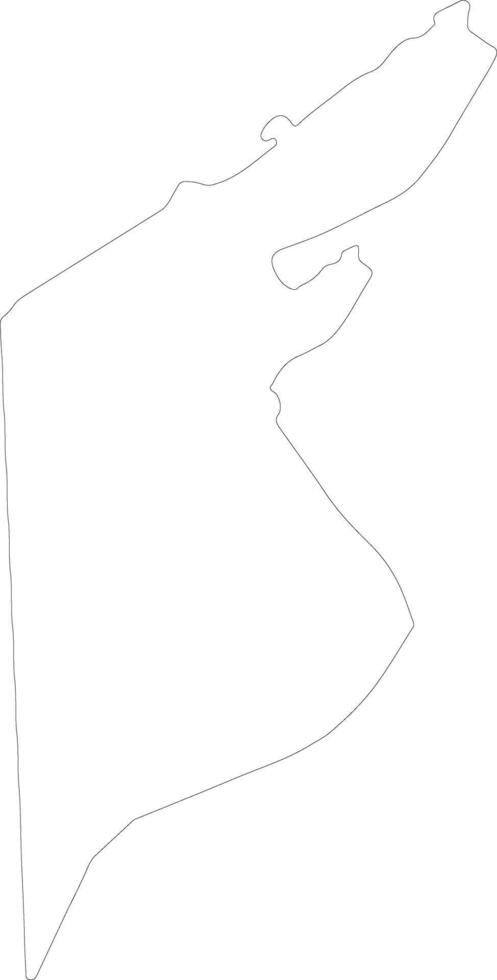 Al Iskandariyah Egypt outline map vector