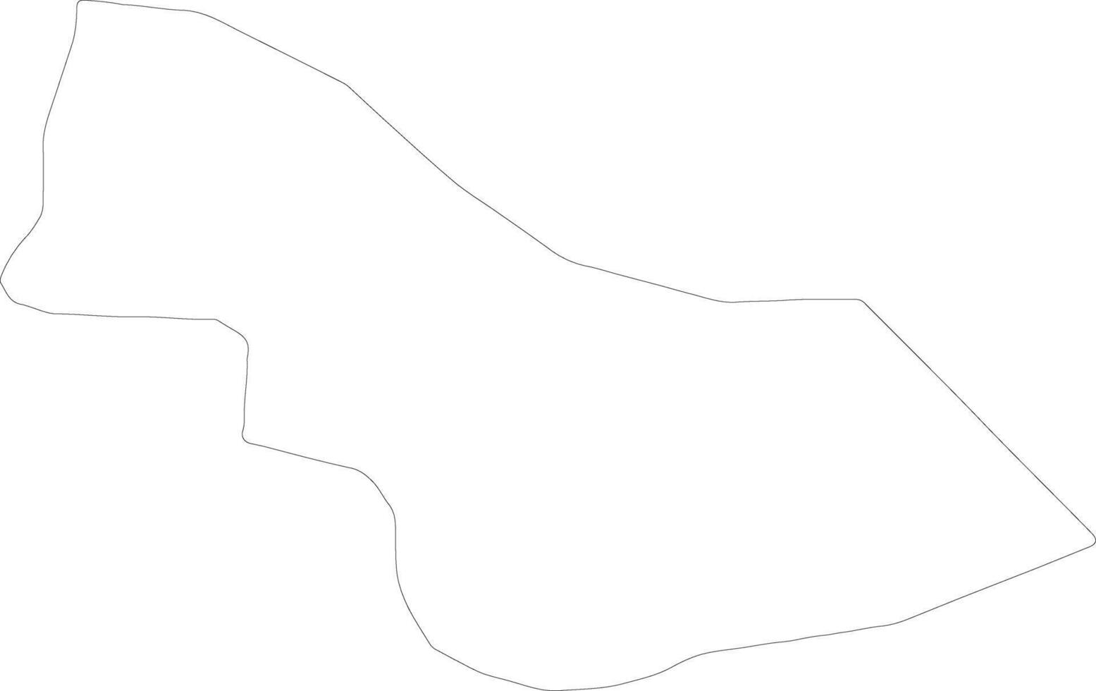 Alger Algeria outline map vector