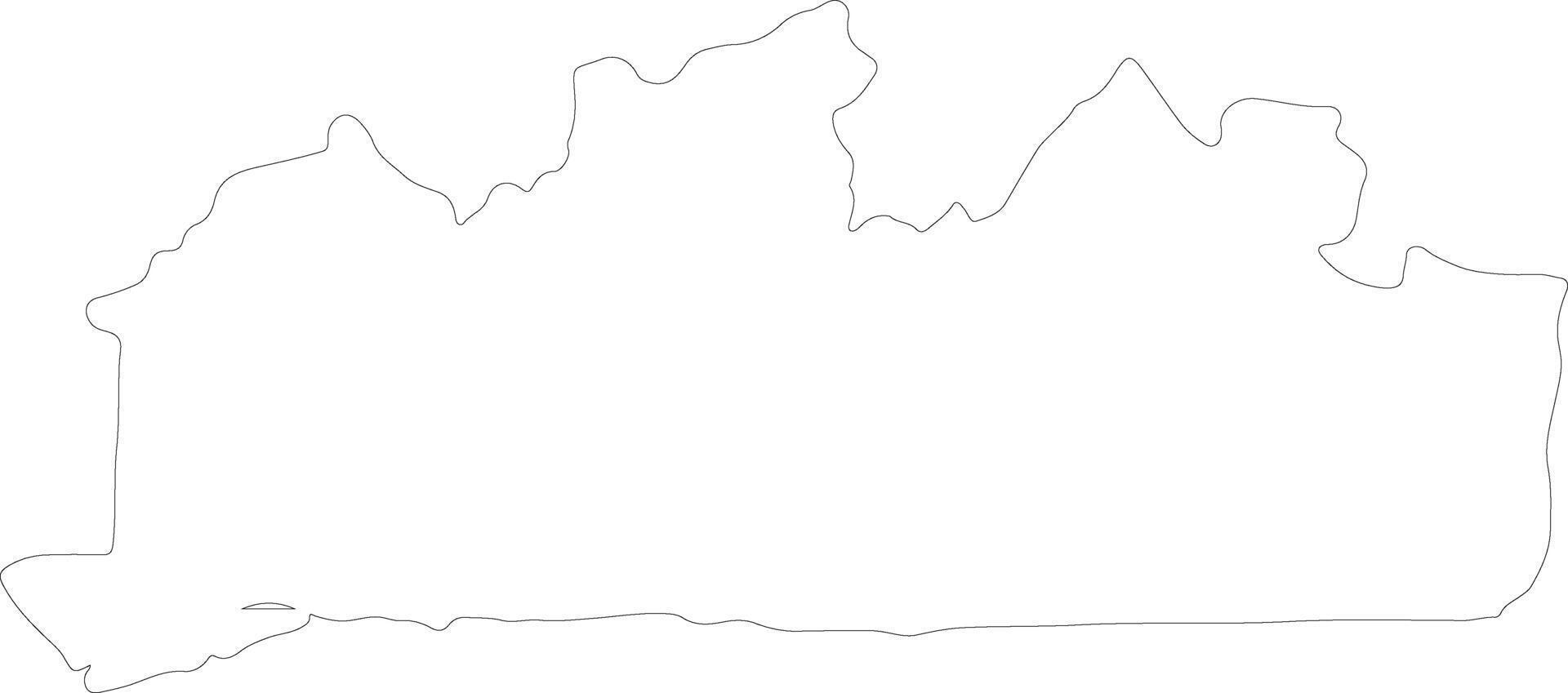 Bas-Congo Democratic Republic of the Congo outline map vector