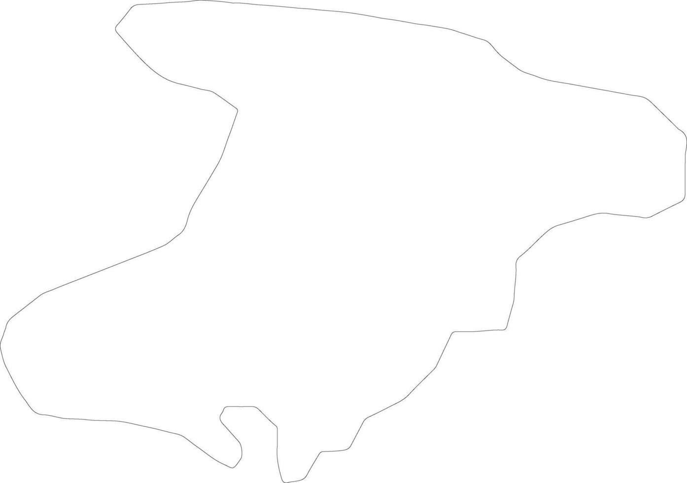 Alborz Iran outline map vector