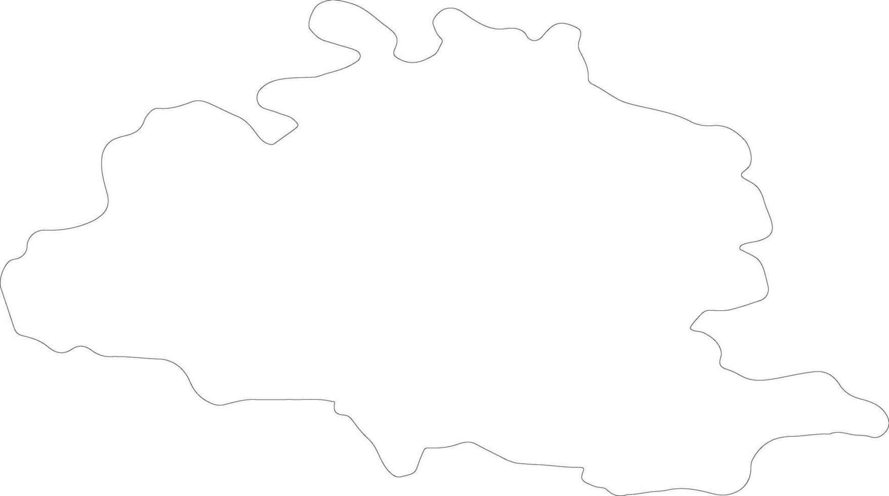 Ariege France outline map vector