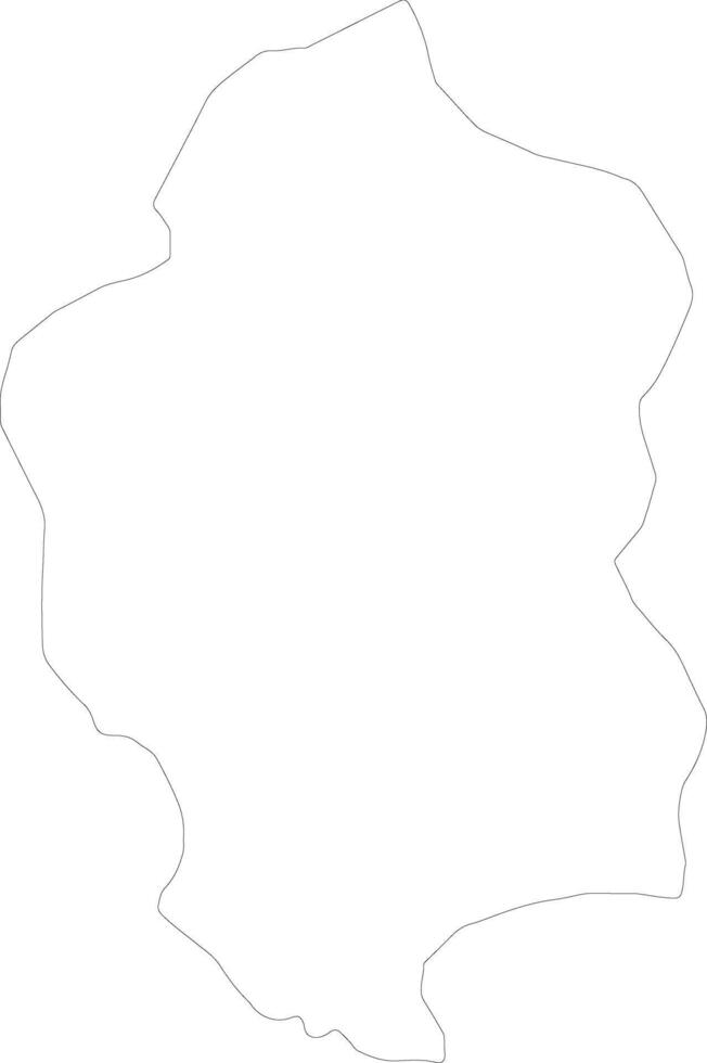 Bam Burkina Faso outline map vector