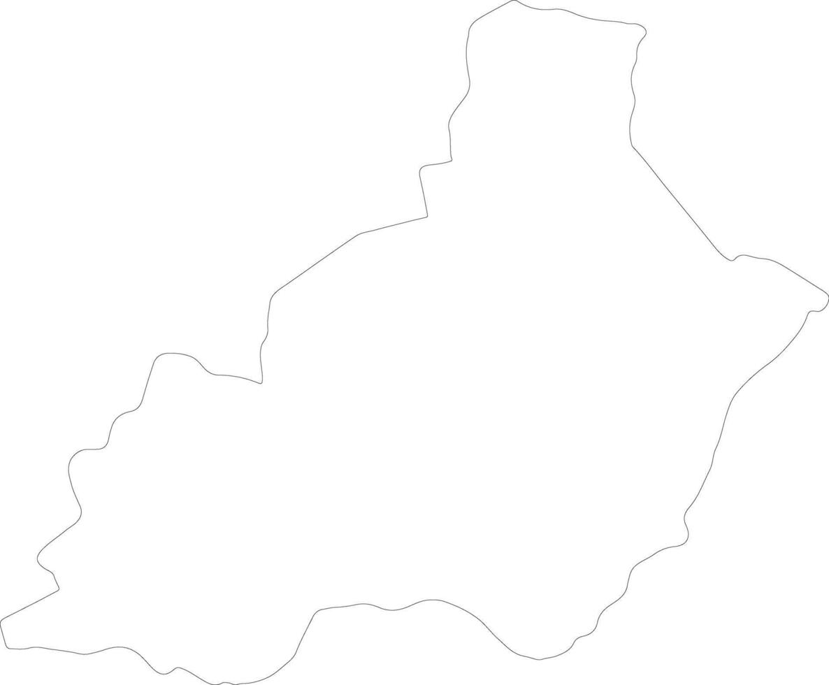 Almeria Spain outline map vector