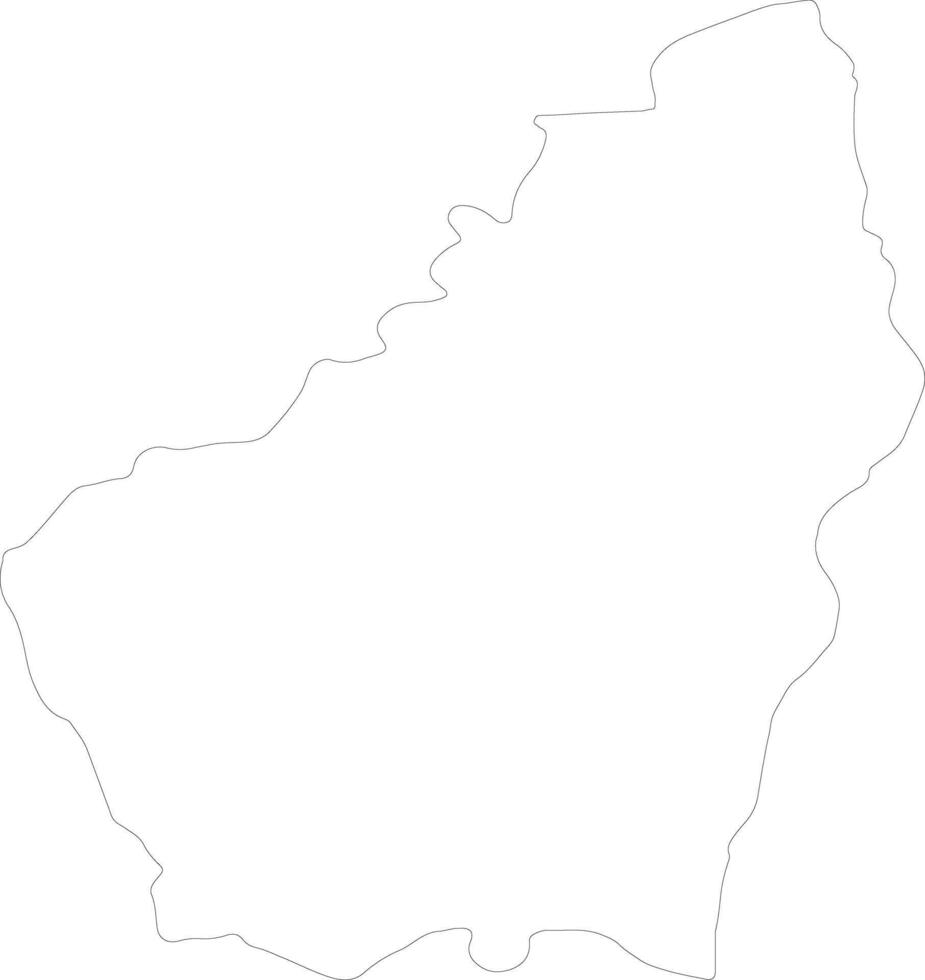 Ardeche France outline map vector