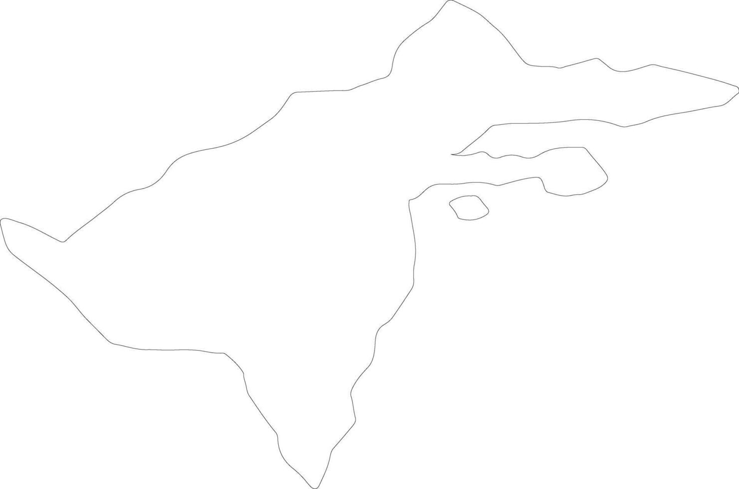 Abseron Azerbaijan outline map vector