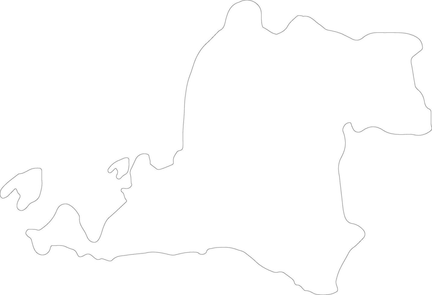 Banten Indonesia outline map vector