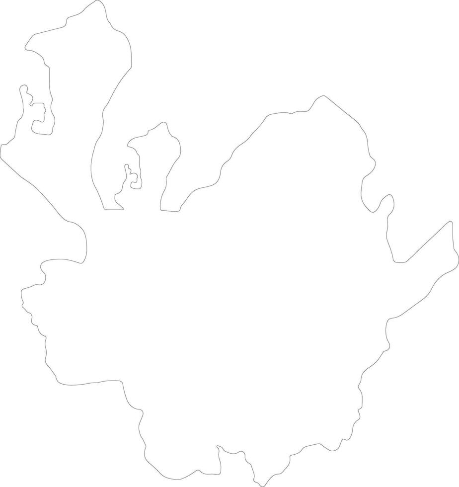 Antioquia Colombia outline map vector