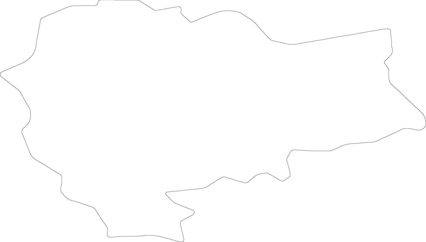 Ballymoney United Kingdom outline map vector