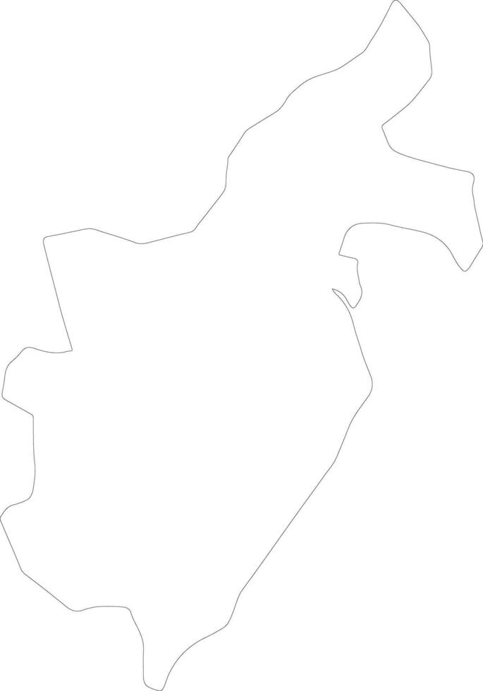 Barahona Dominican Republic outline map vector