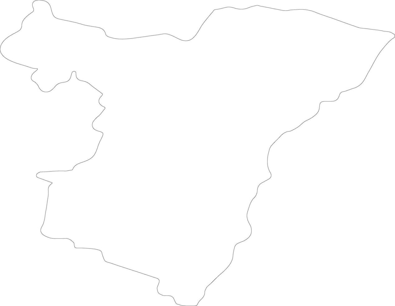 Bas-Rhin France outline map vector