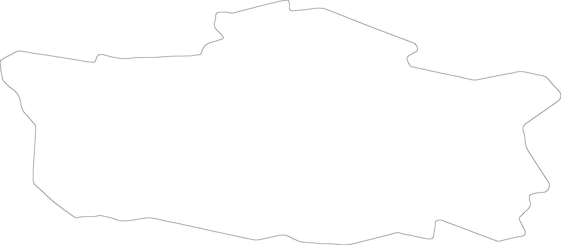 Banbridge United Kingdom outline map vector