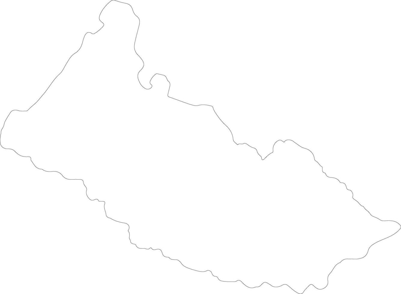 Caqueta Colombia outline map vector