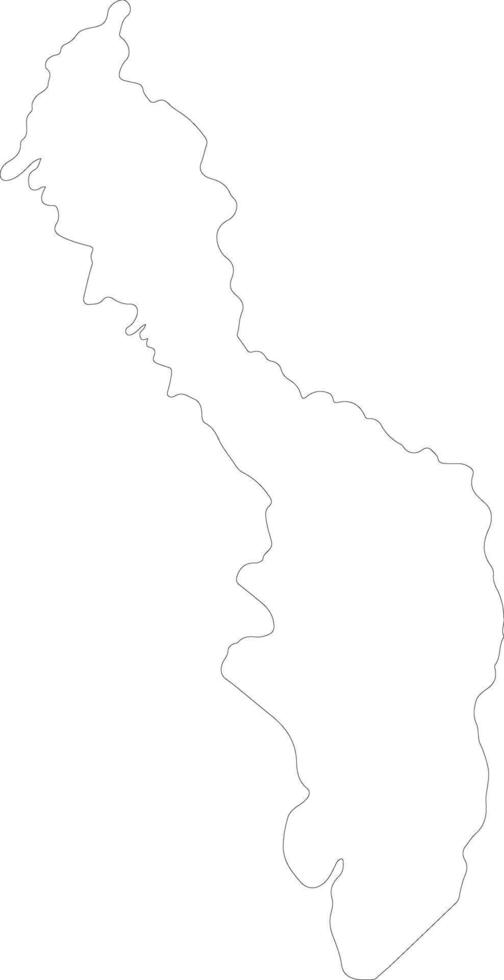 Bolivar Colombia outline map vector