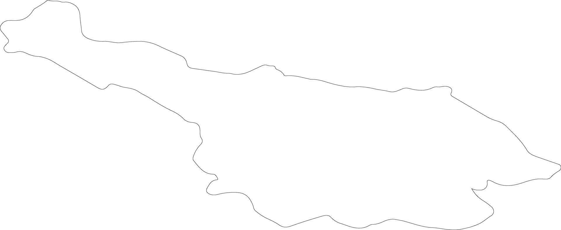 Cavan Ireland outline map vector