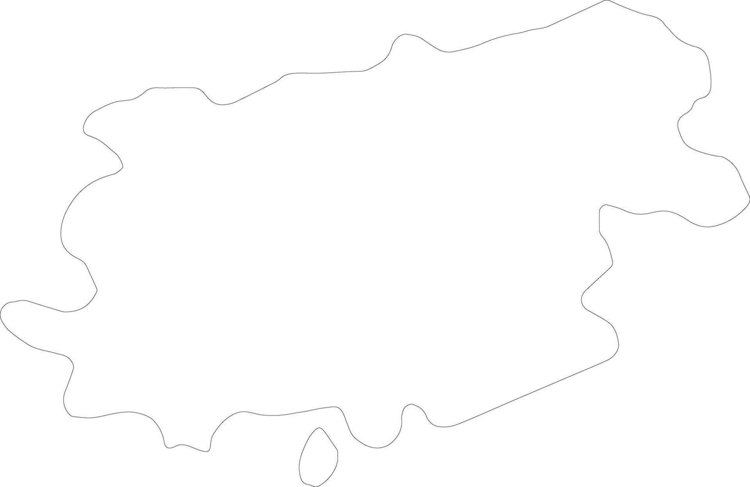 Benevento Italy outline map vector