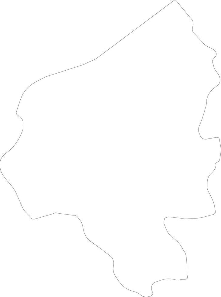 Copan Honduras outline map vector