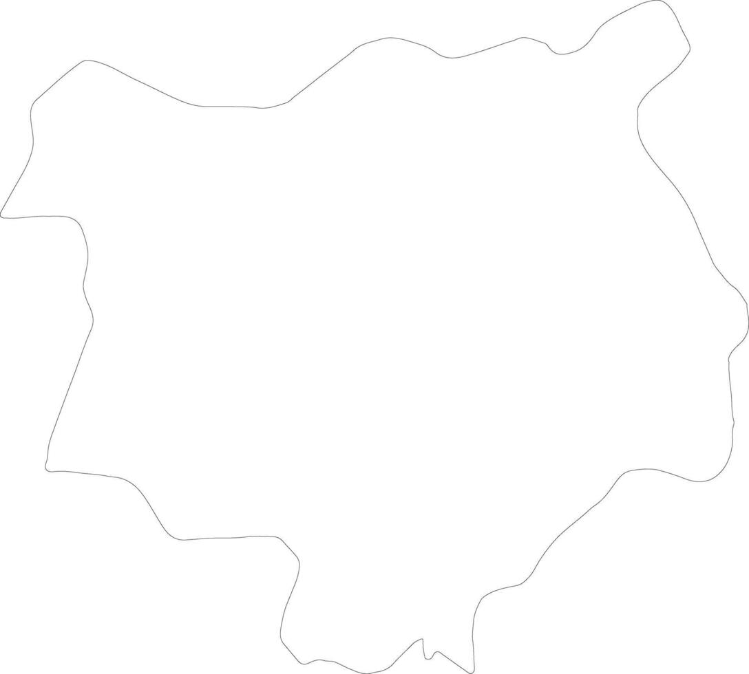 Chiquimula Guatemala outline map vector