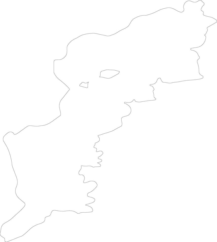 Burgenland Austria outline map vector