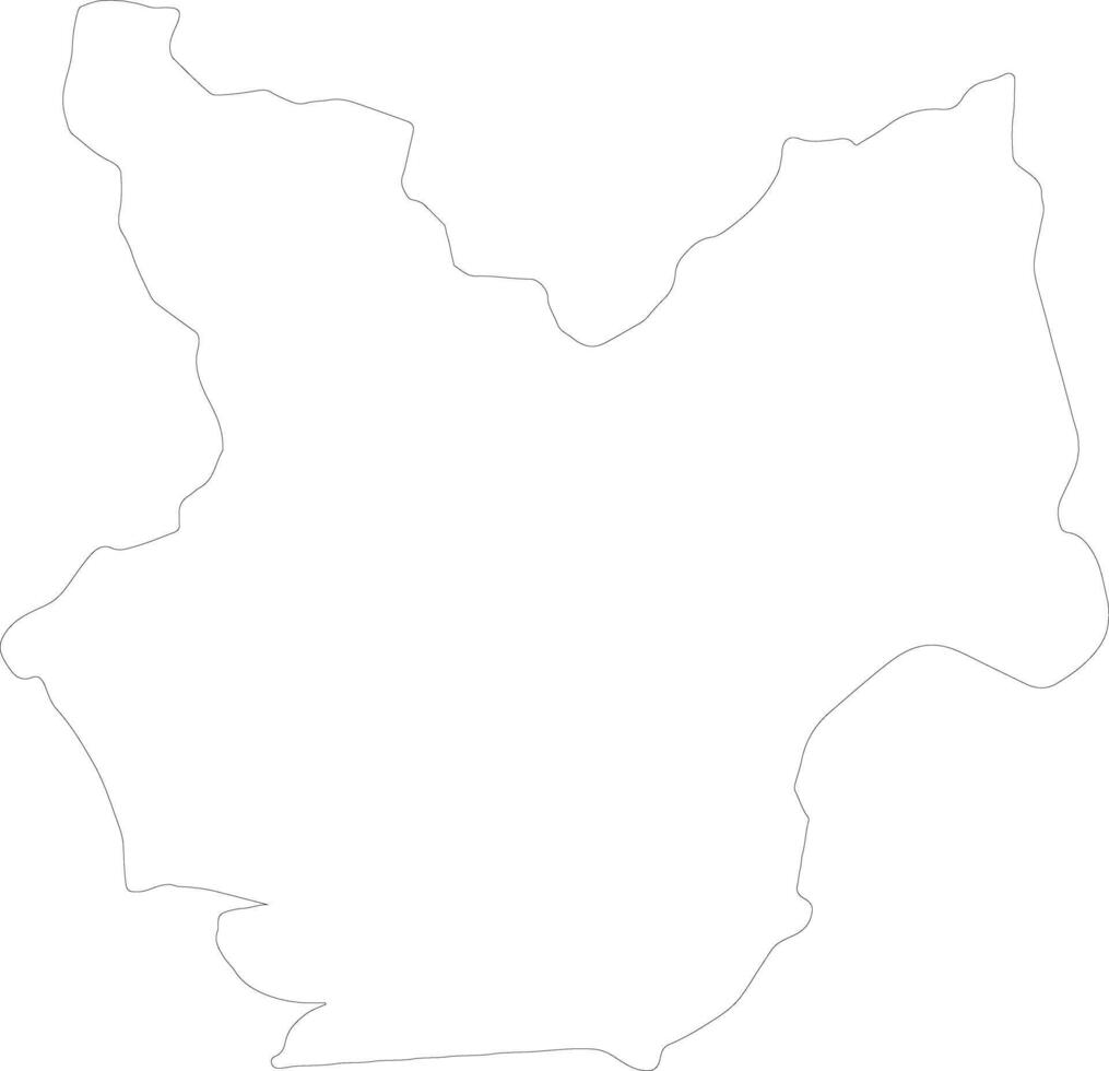 Choluteca Honduras outline map vector