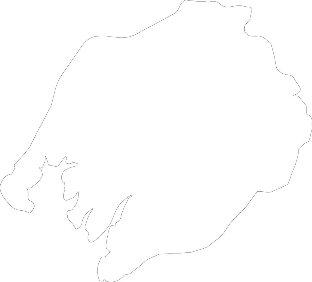 Boke Guinea outline map vector